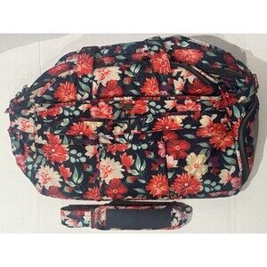 Lug Airbus 2 Large Travel Duffel Bag Floral Quilted Carrier Overnight Diaper Bag